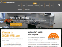 Tablet Screenshot of diycupboards.com